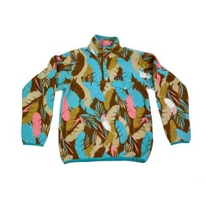 Patagonia Synchilla Snap T Fleece Feather Allover Print